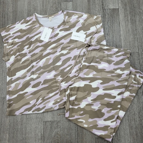 NWT Como Blu Lounge Pant Set - Picture 1 of 5